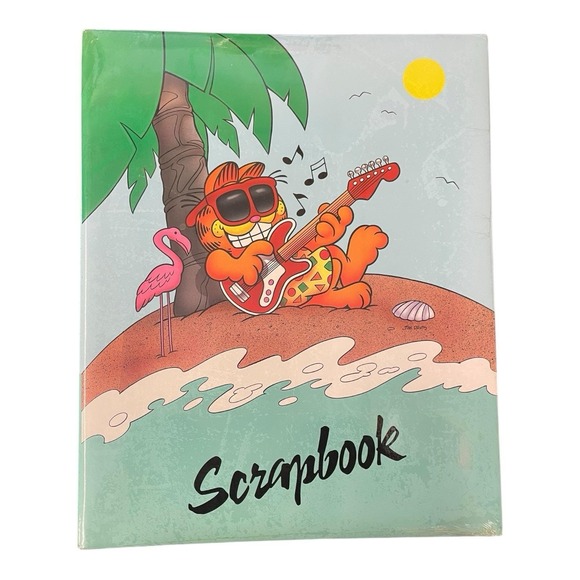 Other - Garfield The Cat Guitar Flamingo Tree Sunglasses Scrapbook